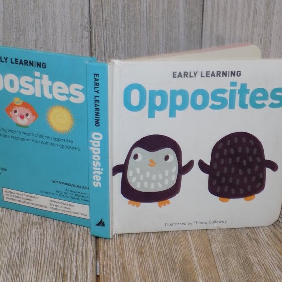 EARLY LEARNING OPPSITES BOARD BOOK STURDY BOOK BOARD BOOK - Picture 1 of 11